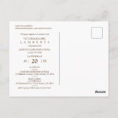 Moderne Chic Gouden Typografie Script Afstudeer Sc Briefkaart (Achterkant)