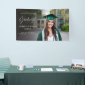 Moderne chic H foto 2 Afstuderen banner - zwart (Beurs)