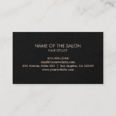 Moderne Chic Hair Stylist Schoonheidssalon Bobby P Visitekaartje (Achterkant)