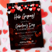 Moderne Chic Hallo Schitterende Galentine's Day-fe Kaart