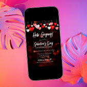 Moderne Chic Hallo Schitterende Galentine's Day-fe Kaart