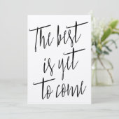 Moderne chic "Het beste komt nog" (Staand voorkant)