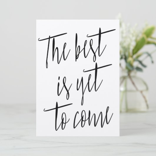 Moderne chic "Het beste komt nog" (Staand voorkant)