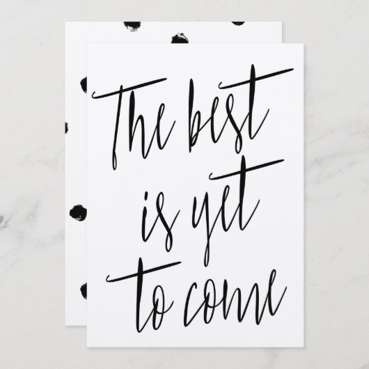 Moderne chic "Het beste komt nog" (Voorkant / Achterkant)