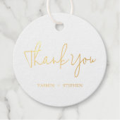 Moderne Chic Huwelijk Bedankjes Labels (Voorkant)