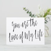 Moderne Chic "Jij bent de liefde van mijn leven" (Staand voorkant)
