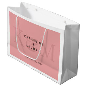 Moderne Chic Koppel Namen Bruid & Bruidegom Trouwe Groot Cadeauzakje