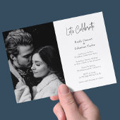 Moderne Chic Laten we de huwelijksreceptie vieren  Kaart