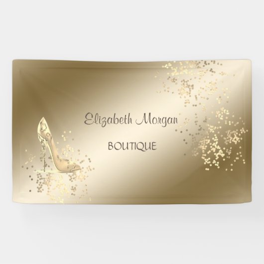 Moderne Chic, Lichtgevend, Hoge Hakken Spandoek (Horizontaal)