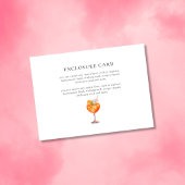 Moderne Chic Liefde Op Het Eerste Spritz Bruidsfee Informatiekaartje