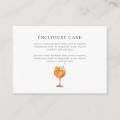 Moderne Chic Liefde Op Het Eerste Spuitje Bruidsfe Informatiekaartje (Voorkant)