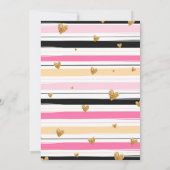 Moderne Chic Lingerie Bruids Douche Uitnodiging (Achterkant)