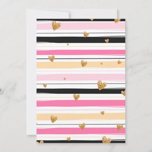 Moderne Chic Lingerie Bruids Douche Uitnodiging (Achterkant)