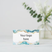 Moderne Chic Logo QR Code Social Media Website Visitekaartje (Staand voorkant)