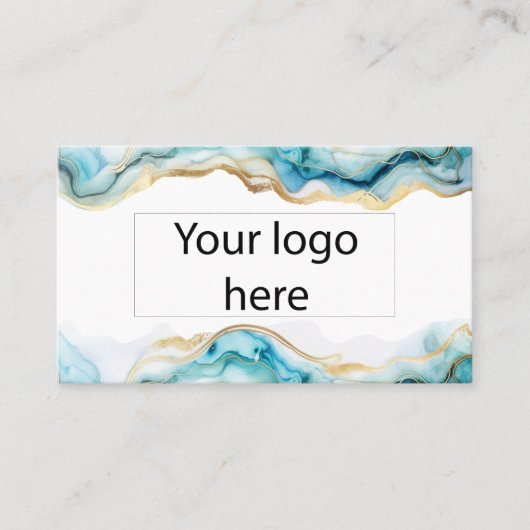 Moderne Chic Logo QR Code Social Media Website Visitekaartje (Voorkant)