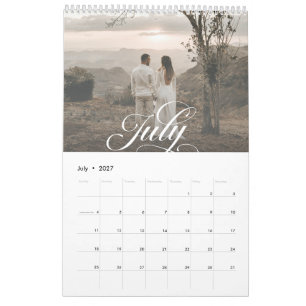 Moderne Chic Maak Je Eigen Foto Nieuwgehuwden Scri Kalender
