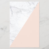 Moderne Chic Minimaal Geometrisch Marmer Goud 5.5x Flyer (Achterkant)