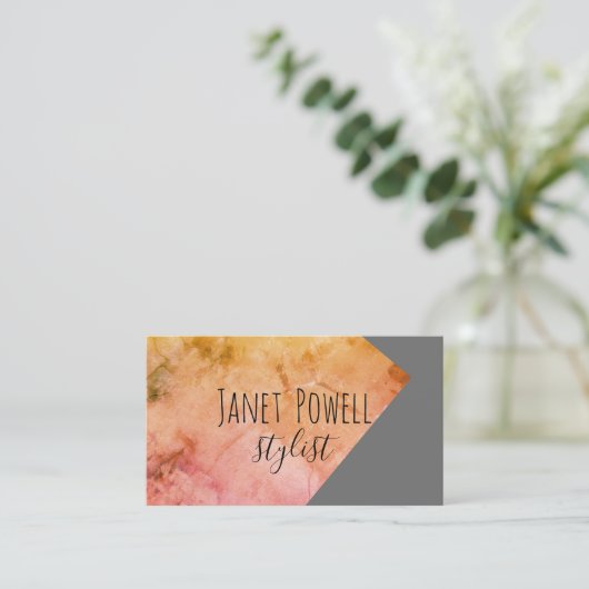 moderne chic minimalist aangepaste visitekaartjes (Staand voorkant)