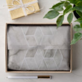 moderne chic minimalist geometrische witte marmer tissuepapier (Geschenk)