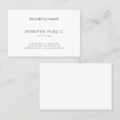 Moderne Chic Minimalistisch Design Professioneel E Visitekaartje (Voorkant / Achterkant)
