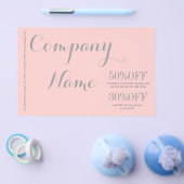 Moderne Chic Minimalistische Kosmetologe roze Flyer (Enkel)