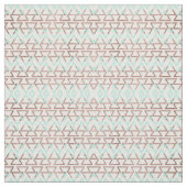 Moderne Chic Mint Green Roos Gold Glitter Triangle Stof (Swatch)
