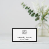 Moderne chic mode stylist persoonlijke winkel visitekaartje (Staand voorkant)