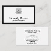 Moderne chic mode stylist persoonlijke winkel visitekaartje (Voorkant / Achterkant)