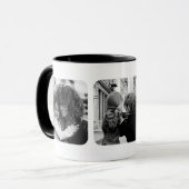 Moderne Chic Moederdag Instagram Photo Collage Mok (Voorkant links)