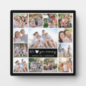 Moderne Chic Moederdag mam Family Foto Collage Fotoplaat (Voorkant)