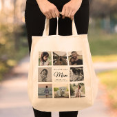 Moderne Chic Moederdag mam Family Foto Collage Tote Bag