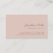 Moderne Chic Monogram Plain Professionele Luxe Visitekaartje (Achterkant)