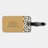 Moderne Chic Monogram Reislabel Bagagelabel (Achterkant horizontaal)