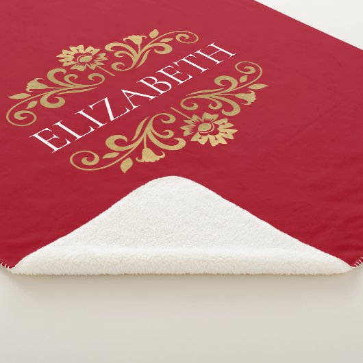 Moderne Chic Monogram Sherpa Deken (3/4)