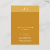 Moderne Chic Monogram Sjabloon Elegante Trend Kleu Visitekaartje (Achterkant)