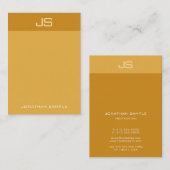 Moderne Chic Monogram Sjabloon Elegante Trend Kleu Visitekaartje (Voorkant / Achterkant)