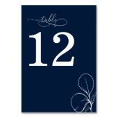 Moderne Chic Navy Blauwe Bruiloft Kaart (Achterkant)