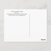 Moderne Chic Nep Wit Goud Bakkerij Zakelijk Briefkaart (Achterkant)
