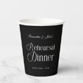 Moderne Chic Oefendiner Papieren Bekers (Voorkant)