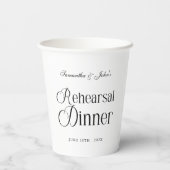 Moderne Chic Oefendiner Papieren Bekers (Achterkant)