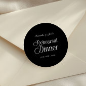 Moderne Chic Oefendiner Ronde Sticker