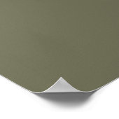 Moderne Chic Olijfgroene Printbare Trouw Welkom Poster (Hoek)