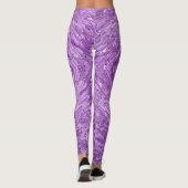 Moderne, chic ontwerp in paars met glitereffect leggings (Achterkant)