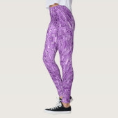 Moderne, chic ontwerp in paars met glitereffect leggings (Links)