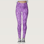Moderne, chic ontwerp in paars met glitereffect leggings (Voorkant)