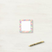 Moderne Chic Pastel Camouflage cute roze plaknotit Post-it® Notes (Op bureau)