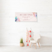 Moderne Chic Pastelkleurige Alcohol Inkt Banner (Insitu)