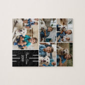 Moderne Chic Pet Fotocollage Legpuzzel (Horizontaal)