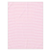 Moderne Chic Pink en White Stripes Pattern Trendy Tafelkleed (Voorkant)