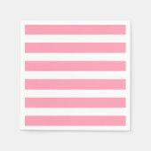 Moderne Chic Pink Stripe Party servetten (Voorkant)